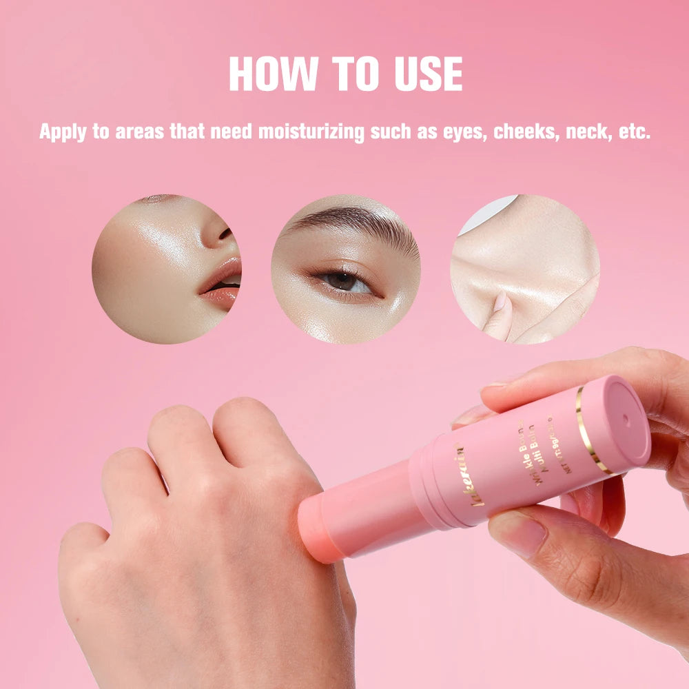 Korean Pink Hydrating Stick | Deeply Hydrating Facial Multi-functional Pink Balm Stick Skin Care | Makeup Base Products