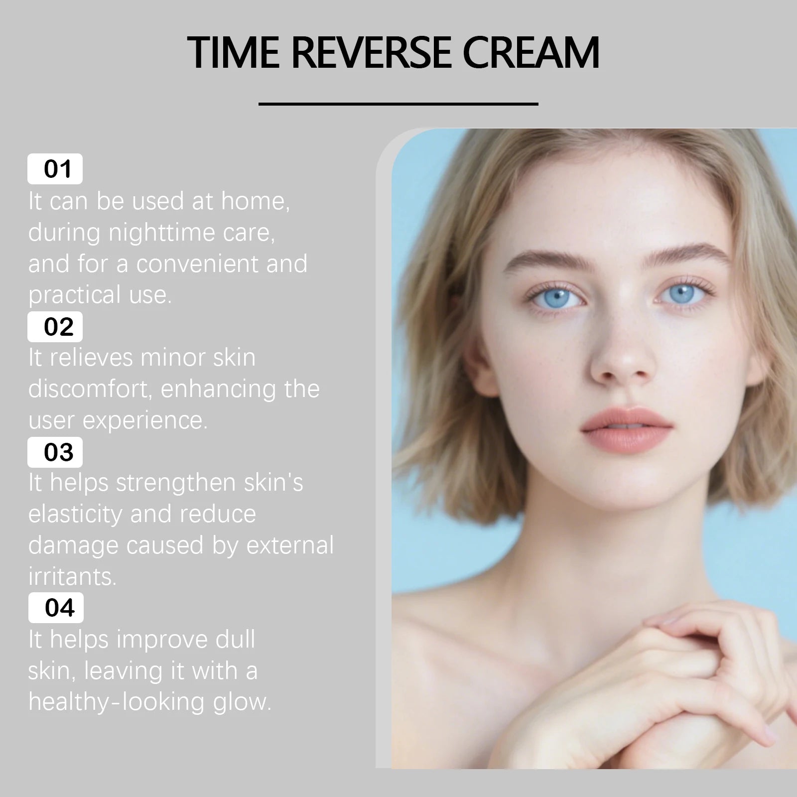 Centella Asiatica Time Reverse Cream | Advanced Fast-Absorbing & Nourishing Cream | Hydrates Firming Anti-Aging Face Cream Skin Care